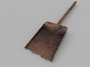 pack of 6 medieval shovels 3D Model