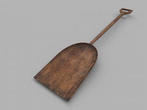 pack of 6 medieval shovels 3D Model