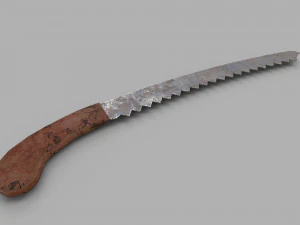 pack of 6 medieval saws and hacksaws 3D Model
