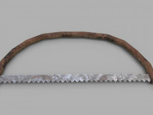 pack of 6 medieval saws and hacksaws 3D Model