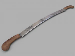 pack of 6 medieval saws and hacksaws 3D Model