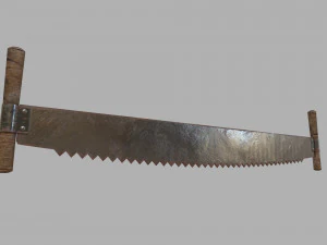 pack of 6 medieval saws and hacksaws 3D Model