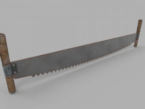 pack of 6 medieval saws and hacksaws 3D Model