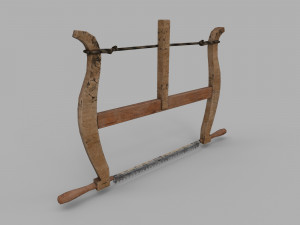 pack of 6 medieval saws and hacksaws 3D Модель