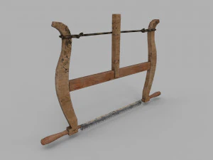 pack of 6 medieval saws and hacksaws 3D Model