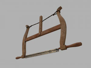 pack of 6 medieval saws and hacksaws 3D Model