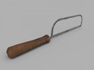 pack of 6 medieval saws and hacksaws 3D Model