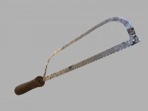 pack of 6 medieval saws and hacksaws 3D Model