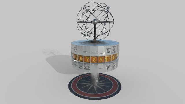 world clock berlin alexander platz 3D 模型 .c4d .max .obj .3ds .fbx .stl .blend 