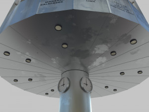 world clock berlin alexander platz 3D 模型