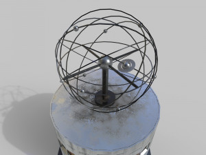 world clock berlin alexander platz 3D 模型