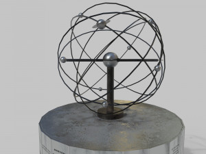 world clock berlin alexander platz 3D 模型