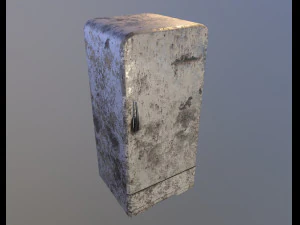 soviet vintage refrigerator zil moskva 9 color variants 3D Model