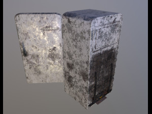 soviet vintage refrigerator zil moskva 9 color variants Modello 3D