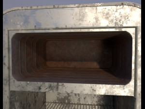 soviet vintage refrigerator zil moskva 9 color variants Modello 3D