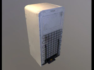 soviet vintage refrigerator zil moskva 9 color variants 3D Model