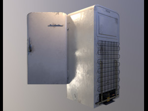 soviet vintage refrigerator zil moskva 9 color variants Modello 3D