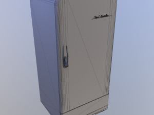 soviet vintage refrigerator zil moskva 9 color variants Modello 3D