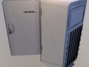 soviet vintage refrigerator zil moskva 9 color variants 3D Model