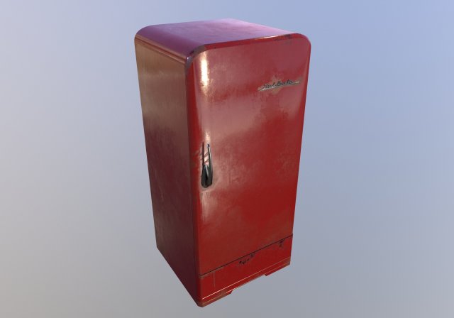 soviet vintage refrigerator zil moskva 9 color variants Modello 3D .c4d .max .obj .3ds .fbx .stl .blend 