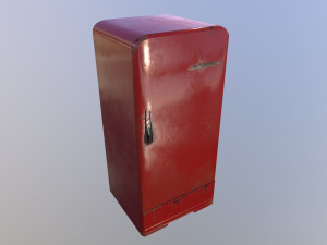 soviet vintage refrigerator zil moskva 9 color variants 3D मॉडल