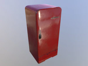 geladeira vintage sovi&eacute;tica zil moskva 9 variantes de cores Modelo 3D