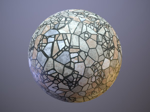 5 Various Vintage Terrazzo Floor Tiles CG Textures