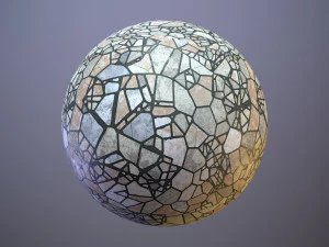 5 Various Vintage Terrazzo Floor Tiles CG Textures