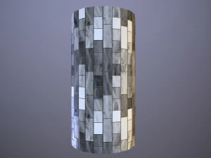 Decorative Rectangular Wall Tiles CG Textures
