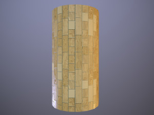 Decorative Rectangular Wall Tiles CG Textures