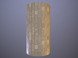 Decorative Rectangular Wall Tiles CG Textures