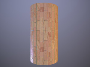 Decorative Rectangular Wall Tiles CG Textures