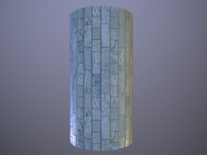 Decorative Rectangular Wall Tiles CG Textures