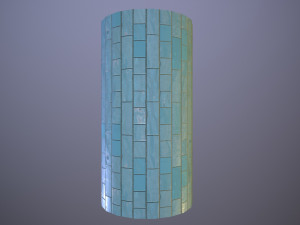 Decorative Rectangular Wall Tiles CG Textures