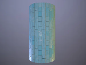 Decorative Rectangular Wall Tiles CG Textures