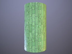 Decorative Rectangular Wall Tiles CG Textures