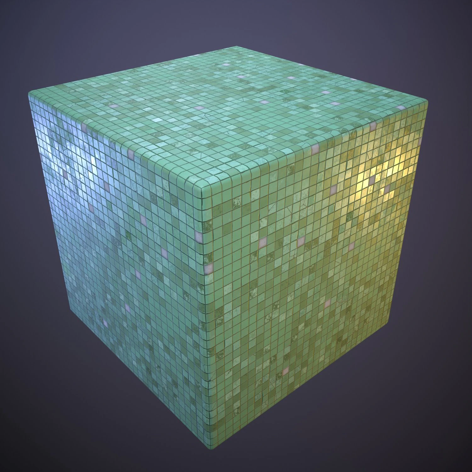 Decorative Small Square Wall Tiles CG Textures .c4d .max .obj .3ds .fbx .stl .blend 