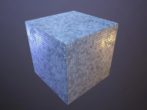 Decorative Small Square Wall Tiles CG Textures