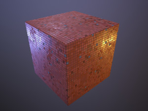Decorative Small Square Wall Tiles CG Textures