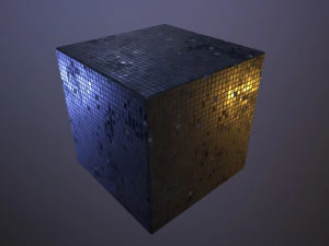 Decorative Small Square Wall Tiles CG Textures