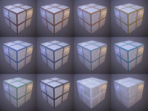 Wall Rectangular Tiles Panels CG Textures