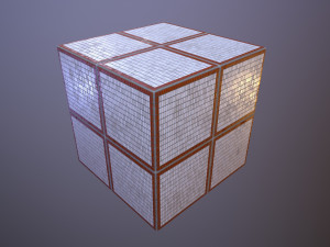 Wall Rectangular Tiles Panels CG Textures