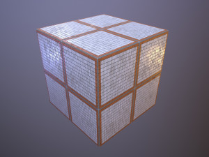 Wall Rectangular Tiles Panels CG Textures