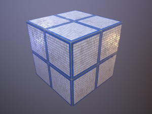 Wall Rectangular Tiles Panels CG Textures