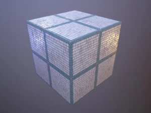 Pain&eacute;is de azulejos retangulares de parede Texturas CG