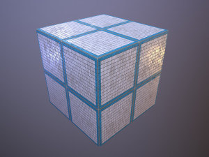 Wall Rectangular Tiles Panels CG Textures