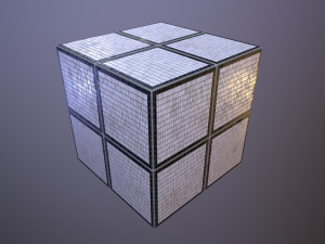 Wall Rectangular Tiles Panels CG Textures