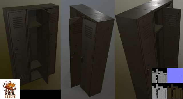 lockers Model 3D .c4d .max .obj .3ds .fbx .stl .blend