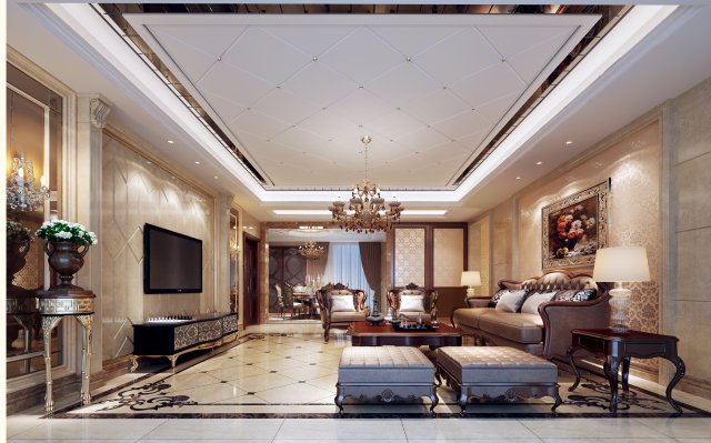 salon tasarm Model 3D .c4d .max .obj .3ds .fbx .stl .blend 
