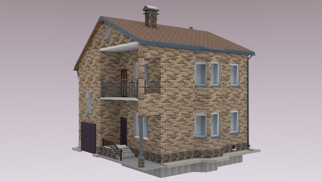 house 2f prt 3D 모델 .c4d .max .obj .3ds .fbx .stl .blend 